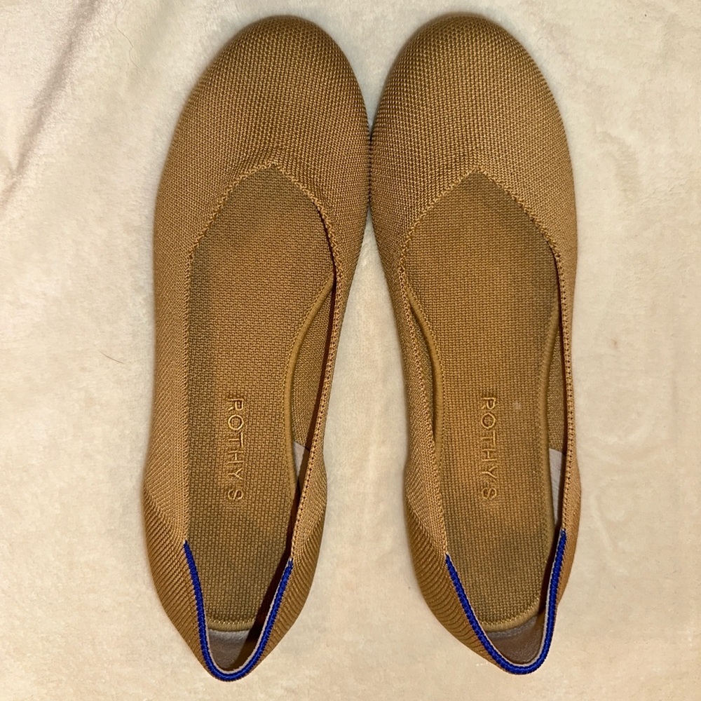 Rothy’s Tan Round Toe Flats Women’s 9.5
